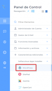 Panel de control de x10hosting